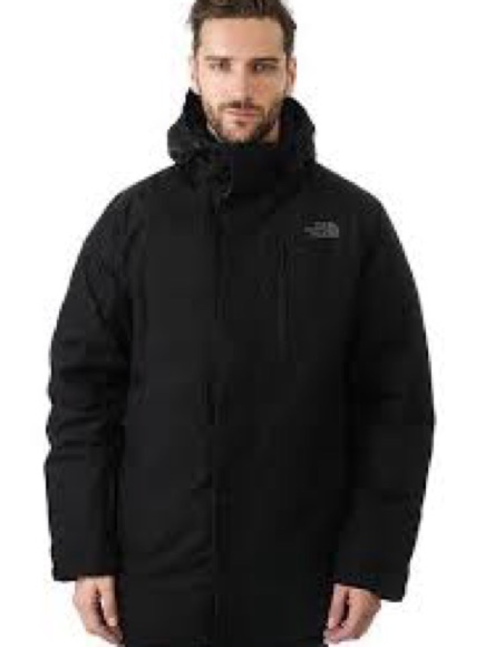 The North Face Men's Black Hooded Puffer Coat 1208